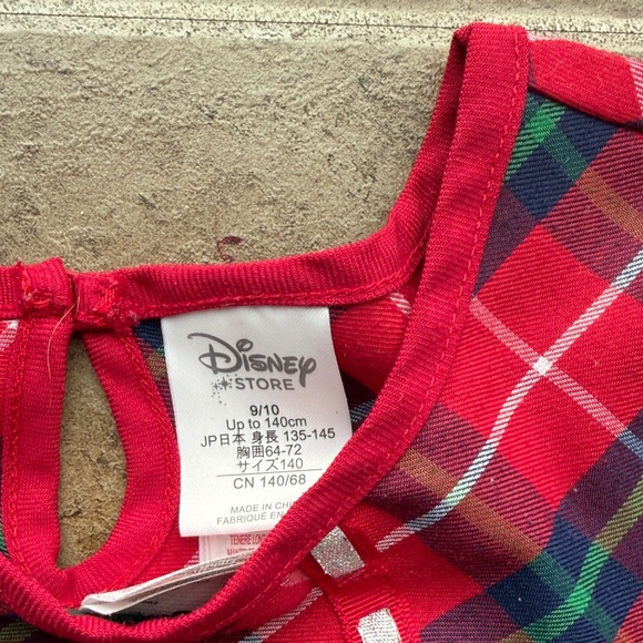 Disney Mickey Mouse Red Plaid Kids Nightgown - Picture 2 of 3